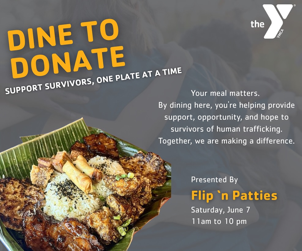 Dine In at Flip n Patties to Support Human Trafficking Survivors!