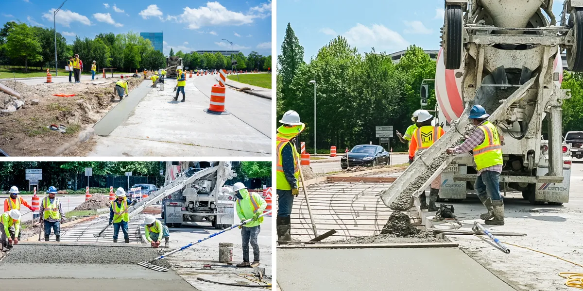 Concrete Pouring on N. Dairy Ashford May 2025