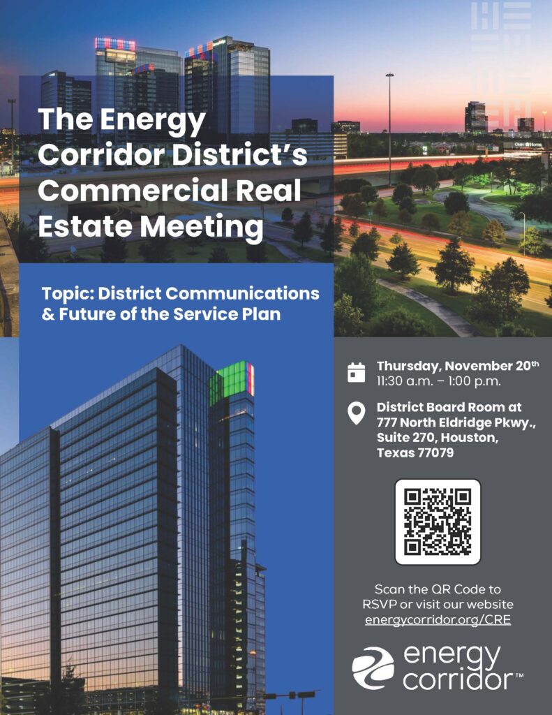 Energy Corridor District's Commercial Real Estate Meeting - Nov 20, 2025