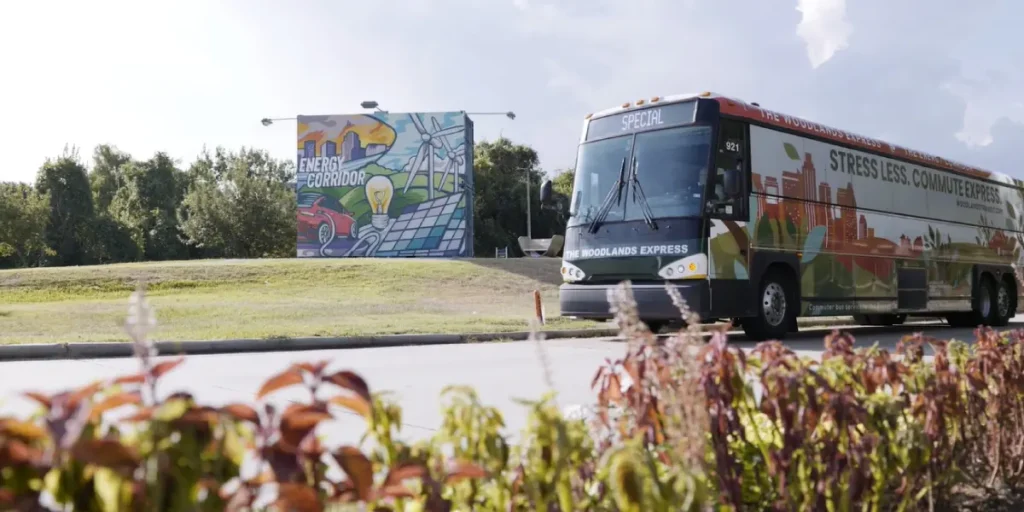 New Bus Wrap | The Woodlands Township