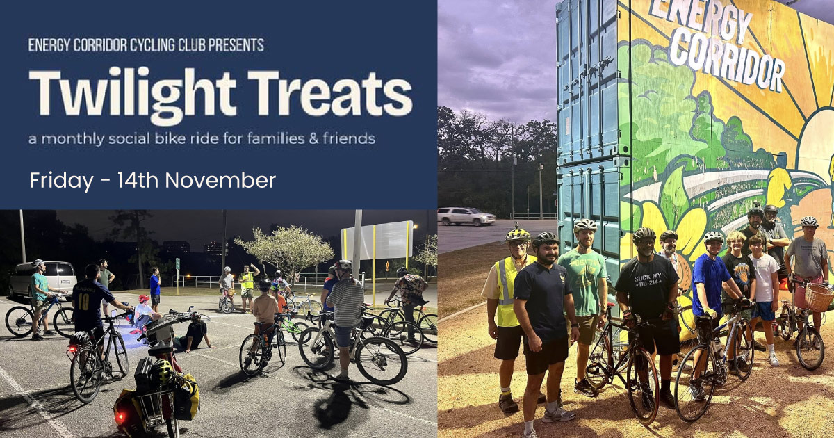 Energy Corridor Cycling Club Presents Twilight Treats