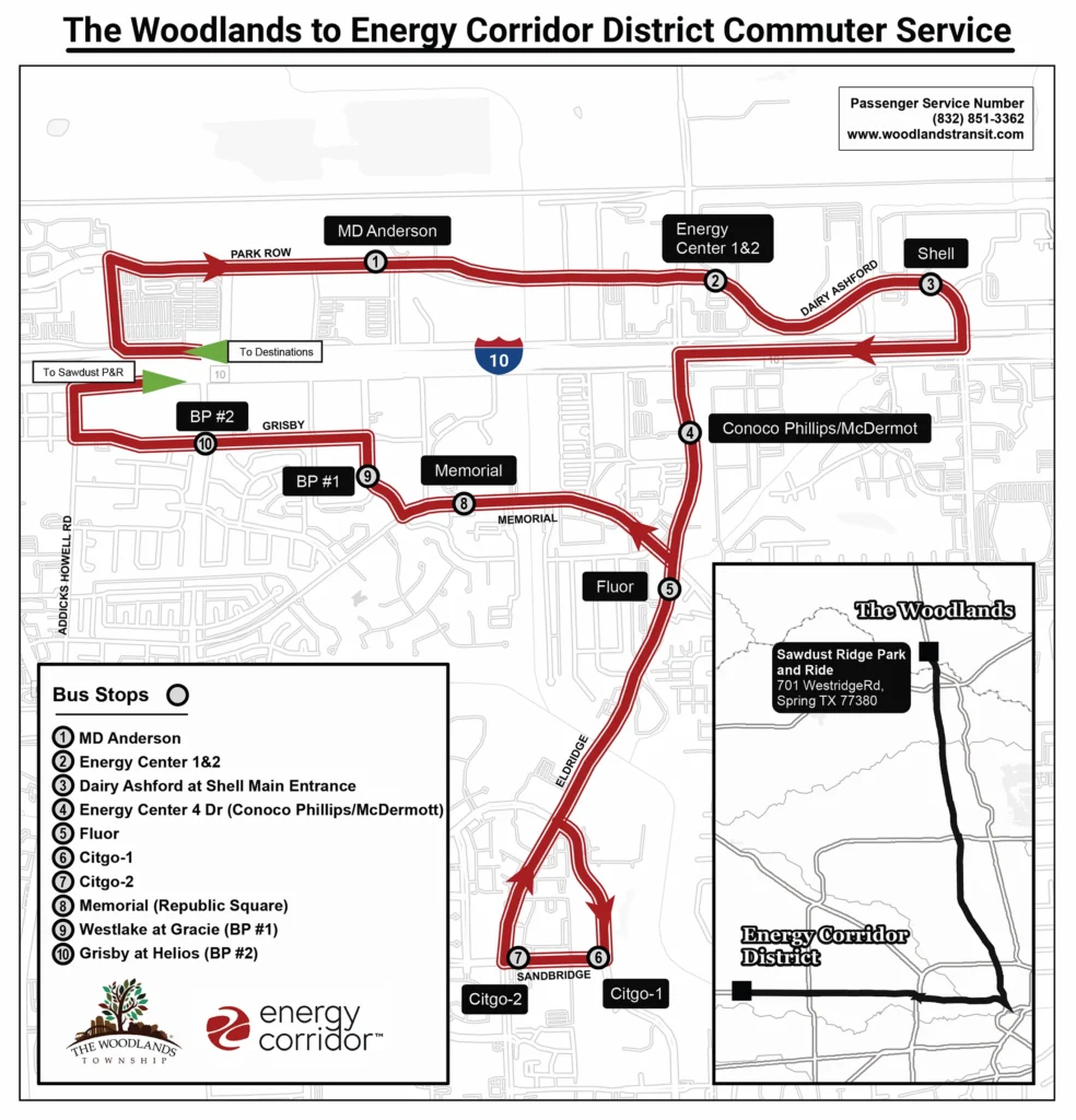 The Woodlands to Energy Corridor District Commuter Service