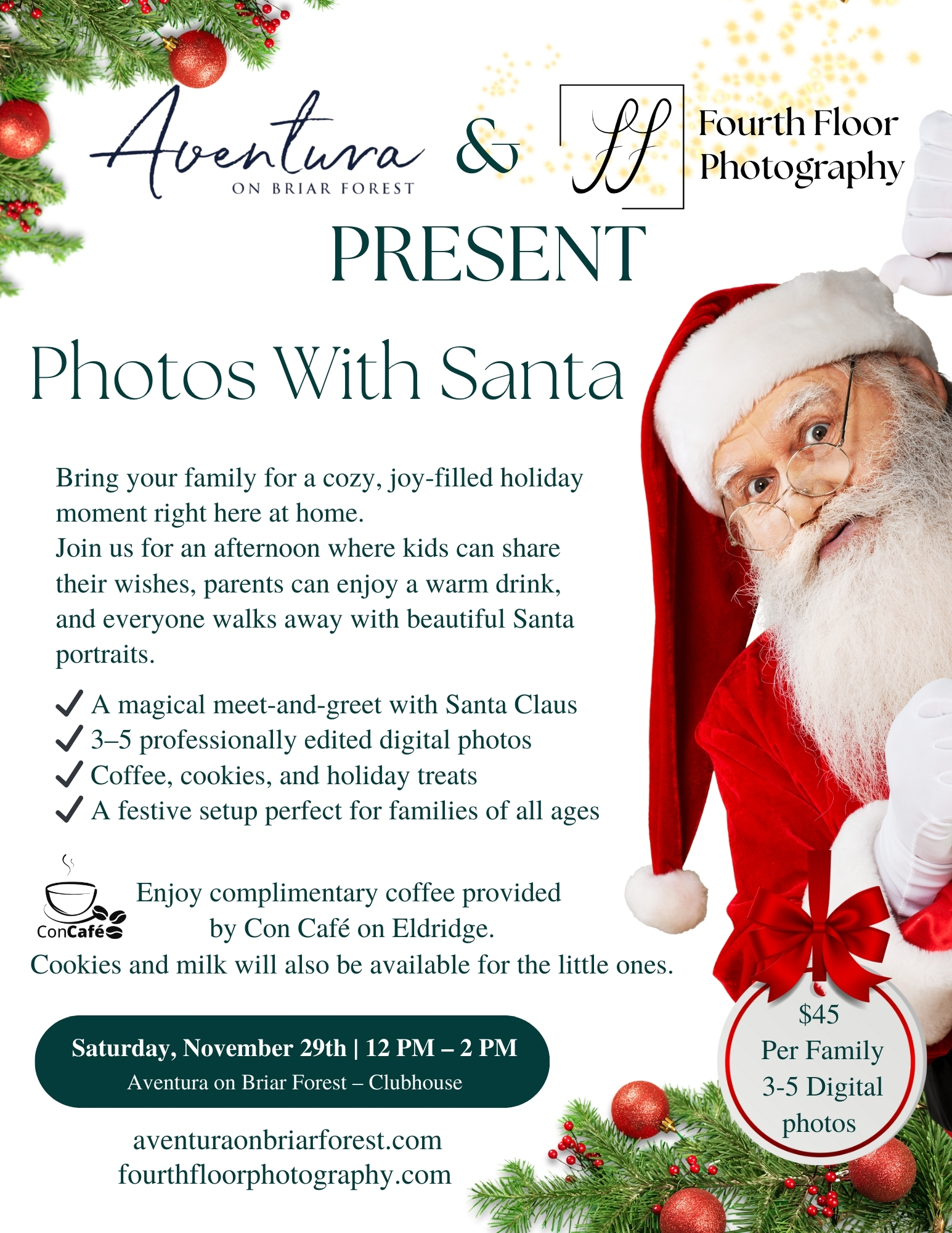 Photos with Santa - Sat. Nov. 29th