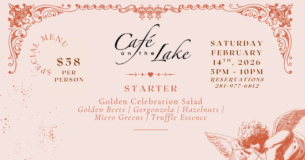 Café on the Lake - Valentine's Dinner Special Menu