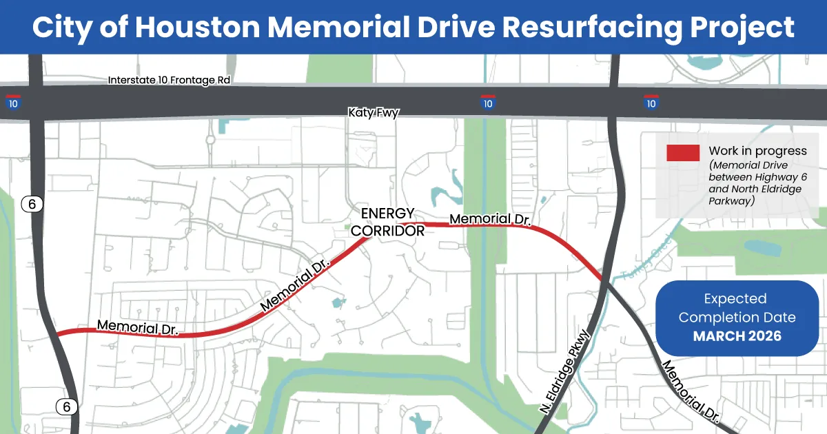 Energy Corridor - Memorial Dr Resurfacing Project